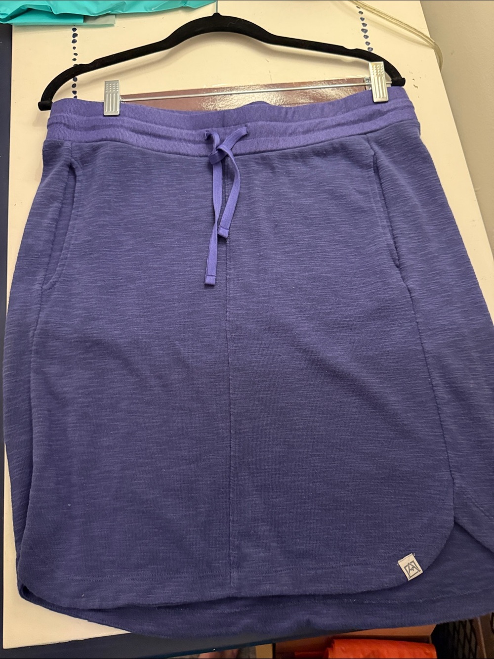 Avalanche Purple Drawstring Straight Skirt